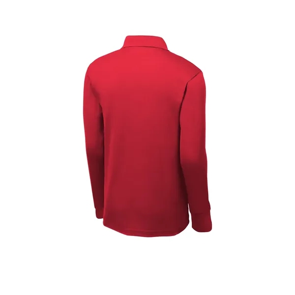 Sport-Tek Long Sleeve Micropique Sport-Wick Polo. - Sport-Tek Long Sleeve Micropique Sport-Wick Polo. - Image 24 of 44