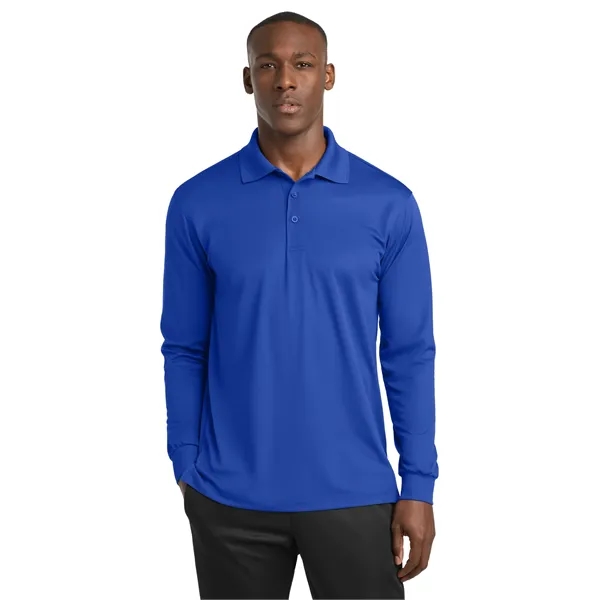 Sport-Tek Long Sleeve Micropique Sport-Wick Polo. - Sport-Tek Long Sleeve Micropique Sport-Wick Polo. - Image 25 of 44