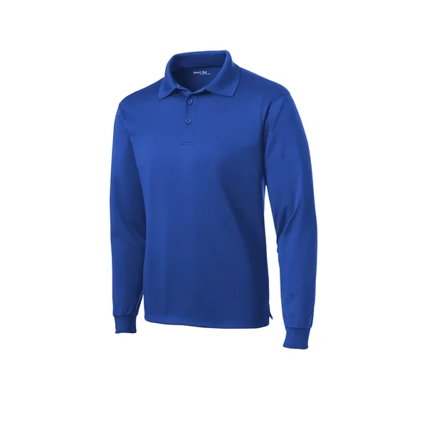 Sport-Tek Long Sleeve Micropique Sport-Wick Polo. - Sport-Tek Long Sleeve Micropique Sport-Wick Polo. - Image 28 of 44
