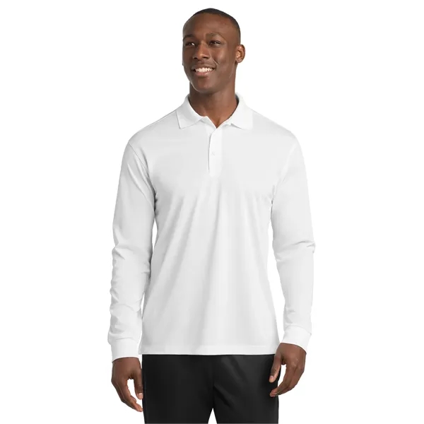 Sport-Tek Long Sleeve Micropique Sport-Wick Polo. - Sport-Tek Long Sleeve Micropique Sport-Wick Polo. - Image 30 of 44
