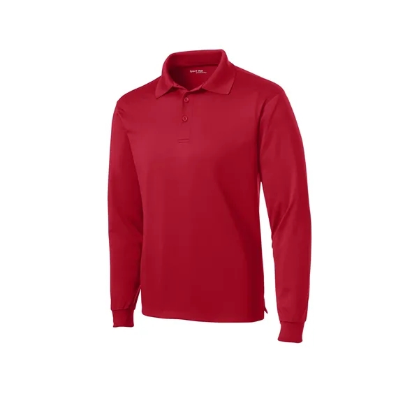 Sport-Tek Long Sleeve Micropique Sport-Wick Polo. - Sport-Tek Long Sleeve Micropique Sport-Wick Polo. - Image 43 of 44