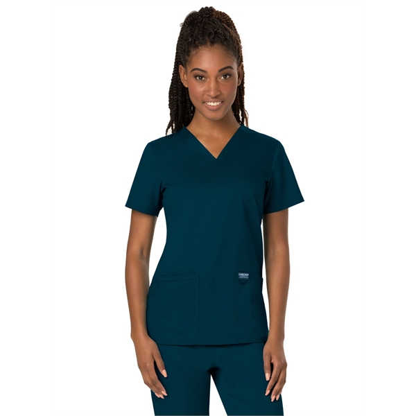 Cherokee Workwear Revolution Women's V-Neck Top - Cherokee Workwear Revolution Women's V-Neck Top - Image 1 of 19