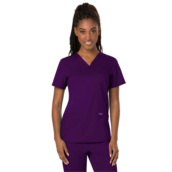 Cherokee Workwear Revolution Women's V-Neck Top - Cherokee Workwear Revolution Women's V-Neck Top - Image 4 of 19