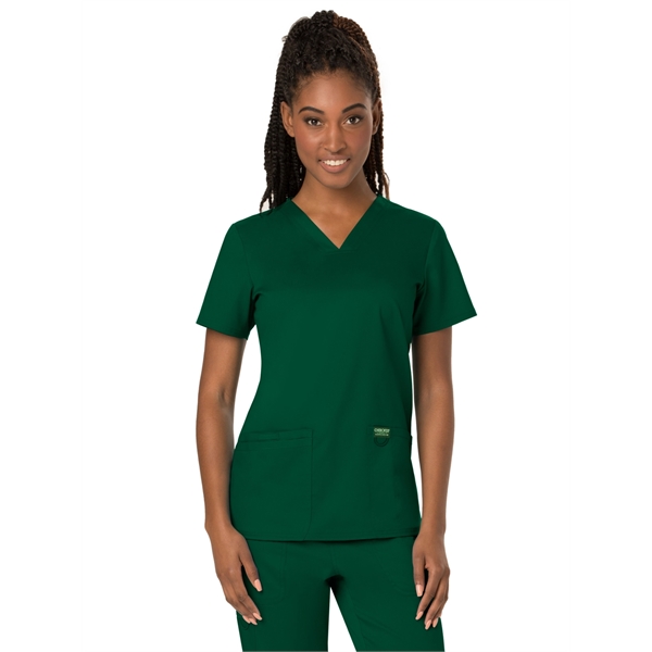 Cherokee Workwear Revolution Women's V-Neck Top - Cherokee Workwear Revolution Women's V-Neck Top - Image 8 of 19