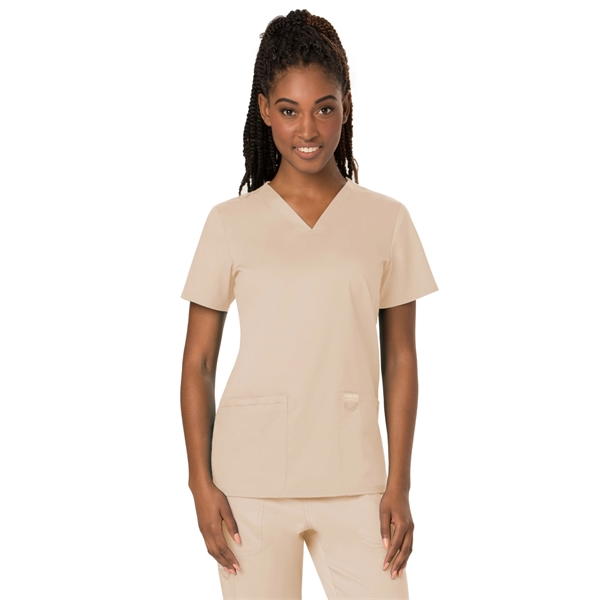 Cherokee Workwear Revolution Women's V-Neck Top - Cherokee Workwear Revolution Women's V-Neck Top - Image 9 of 19