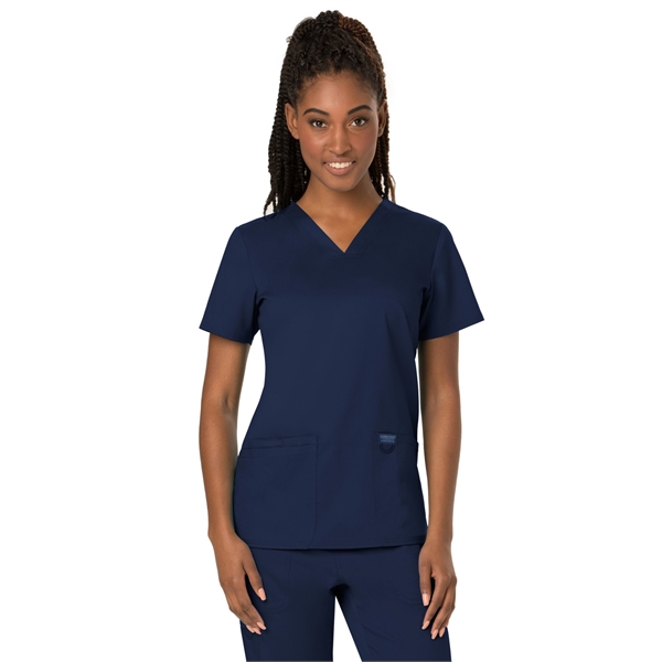 Cherokee Workwear Revolution Women's V-Neck Top - Cherokee Workwear Revolution Women's V-Neck Top - Image 10 of 19