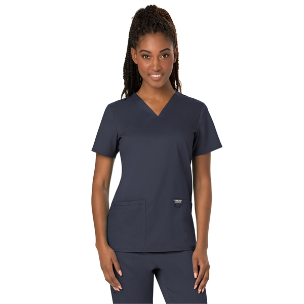 Cherokee Workwear Revolution Women's V-Neck Top - Cherokee Workwear Revolution Women's V-Neck Top - Image 12 of 19