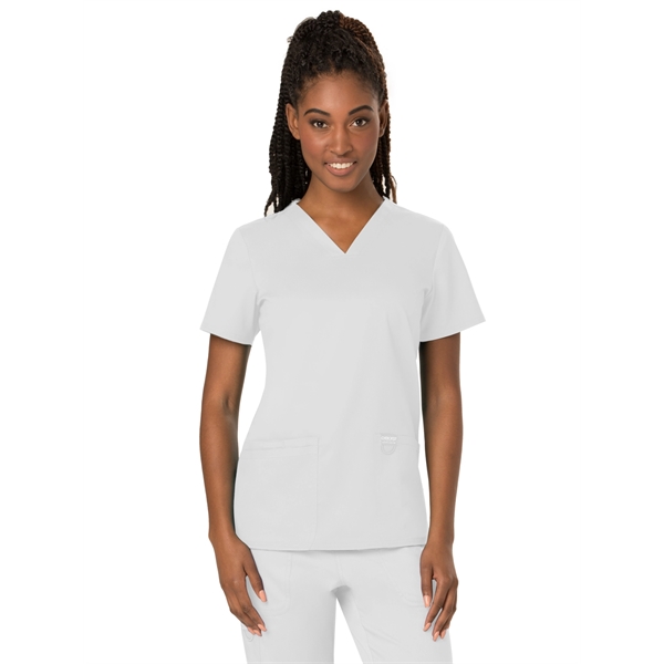 Cherokee Workwear Revolution Women's V-Neck Top - Cherokee Workwear Revolution Women's V-Neck Top - Image 17 of 19