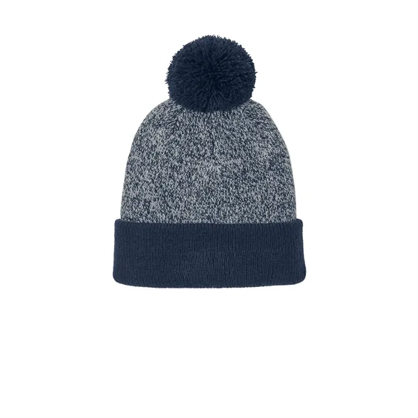 Sport-Tek Halftime Heather Pom Beanie - Sport-Tek Halftime Heather Pom Beanie - Image 0 of 10