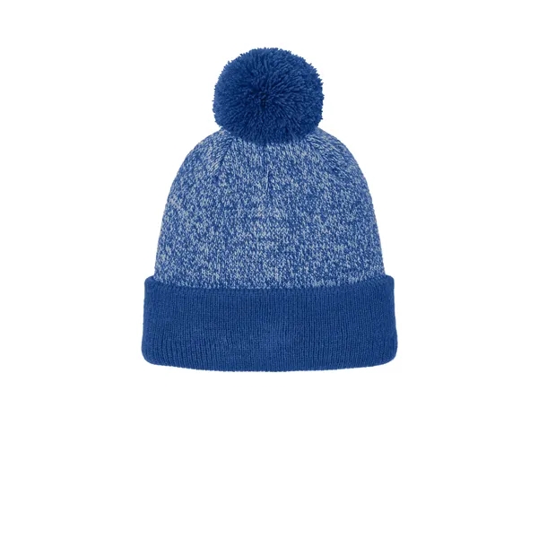 Sport-Tek Halftime Heather Pom Beanie - Sport-Tek Halftime Heather Pom Beanie - Image 1 of 10
