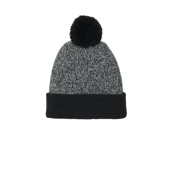 Sport-Tek Halftime Heather Pom Beanie - Sport-Tek Halftime Heather Pom Beanie - Image 4 of 10