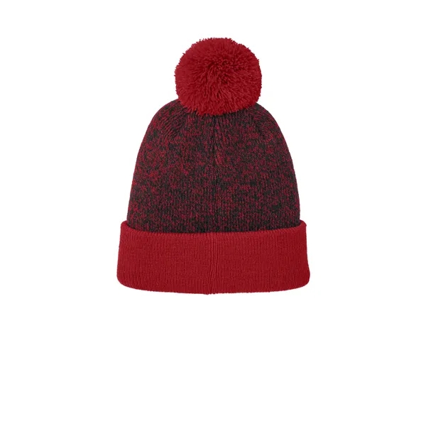 Sport-Tek Halftime Heather Pom Beanie - Sport-Tek Halftime Heather Pom Beanie - Image 6 of 10