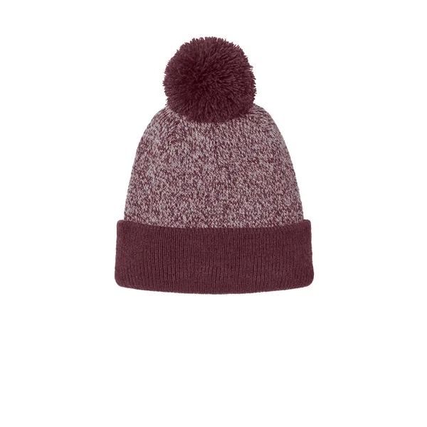Sport-Tek Halftime Heather Pom Beanie - Sport-Tek Halftime Heather Pom Beanie - Image 9 of 10