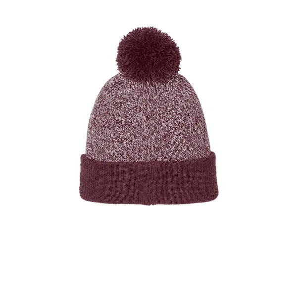 Sport-Tek Halftime Heather Pom Beanie - Sport-Tek Halftime Heather Pom Beanie - Image 10 of 10