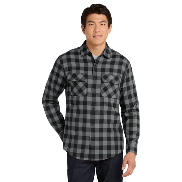 Port Authority Plaid Flannel Shirt. - Port Authority Plaid Flannel Shirt. - Image 19 of 43