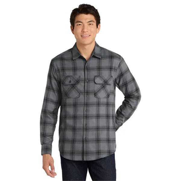 Port Authority Plaid Flannel Shirt. - Port Authority Plaid Flannel Shirt. - Image 22 of 43