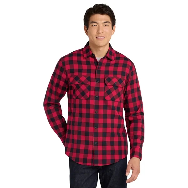Port Authority Plaid Flannel Shirt. - Port Authority Plaid Flannel Shirt. - Image 32 of 43