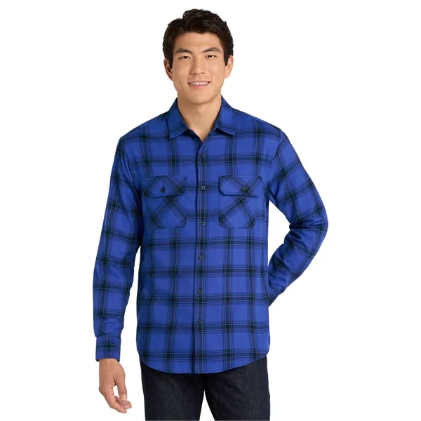 Port Authority Plaid Flannel Shirt. - Port Authority Plaid Flannel Shirt. - Image 37 of 43