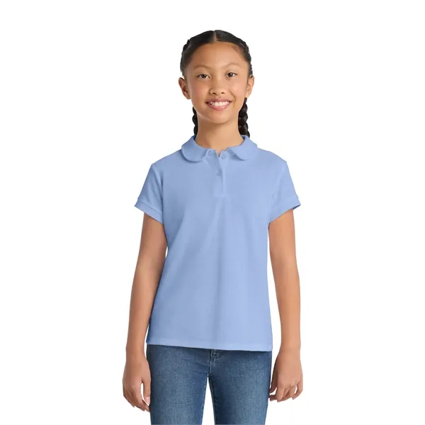 Port Authority Girls Silk Touch Peter Pan Collar Polo. - Port Authority Girls Silk Touch Peter Pan Collar Polo. - Image 0 of 19