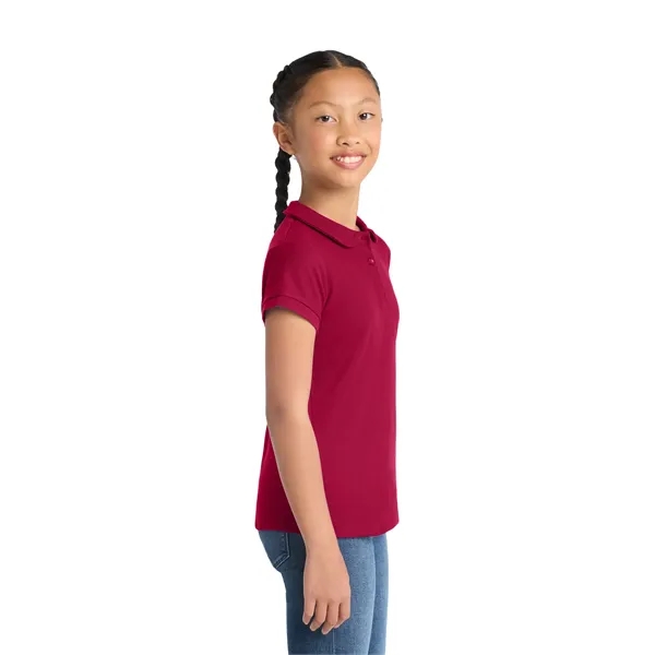 Port Authority Girls Silk Touch Peter Pan Collar Polo. - Port Authority Girls Silk Touch Peter Pan Collar Polo. - Image 12 of 19