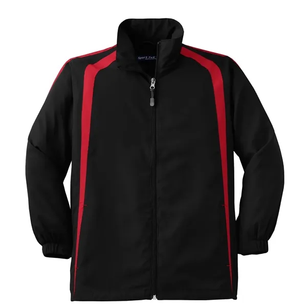 Sport-Tek Youth Colorblock Raglan Jacket. - Sport-Tek Youth Colorblock Raglan Jacket. - Image 3 of 24