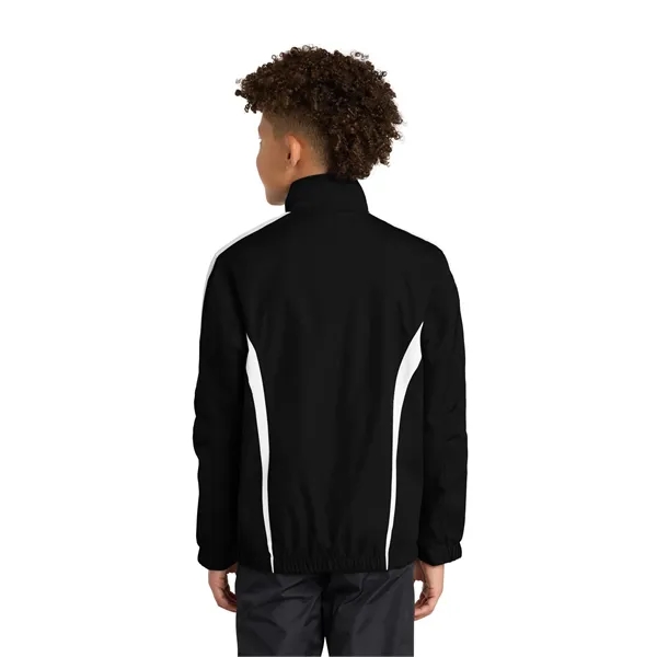 Sport-Tek Youth Colorblock Raglan Jacket. - Sport-Tek Youth Colorblock Raglan Jacket. - Image 6 of 24