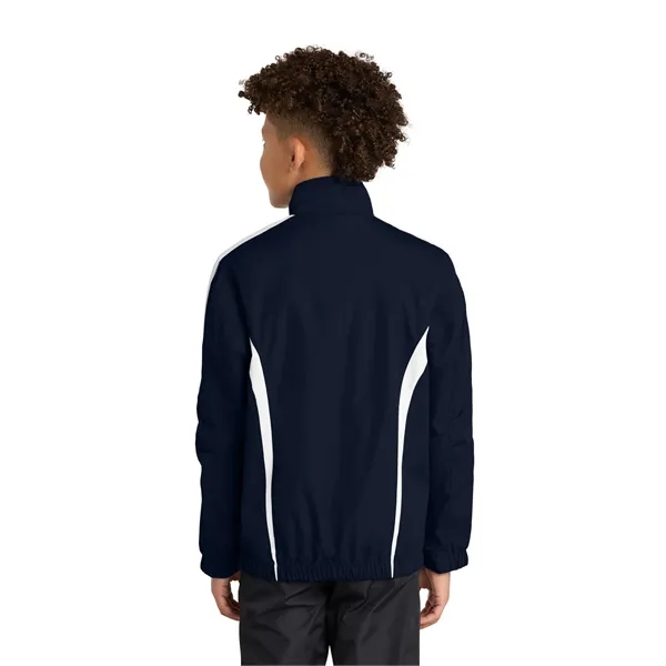 Sport-Tek Youth Colorblock Raglan Jacket. - Sport-Tek Youth Colorblock Raglan Jacket. - Image 16 of 24