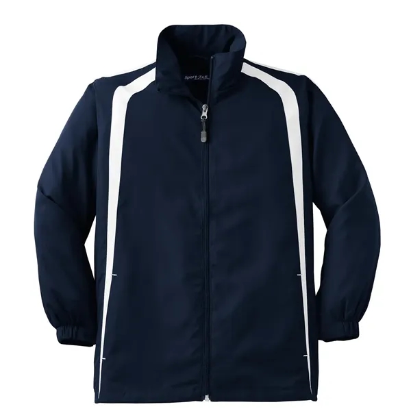 Sport-Tek Youth Colorblock Raglan Jacket. - Sport-Tek Youth Colorblock Raglan Jacket. - Image 18 of 24