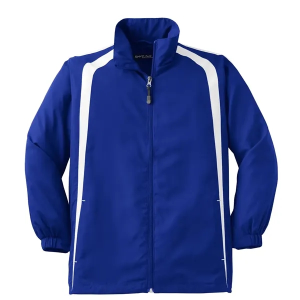 Sport-Tek Youth Colorblock Raglan Jacket. - Sport-Tek Youth Colorblock Raglan Jacket. - Image 23 of 24