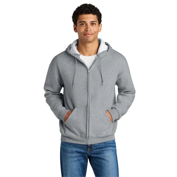 Jerzees Rugged Unisex Full-Zip Hooded Sweatshirt - Jerzees Rugged Unisex Full-Zip Hooded Sweatshirt - Image 4 of 14