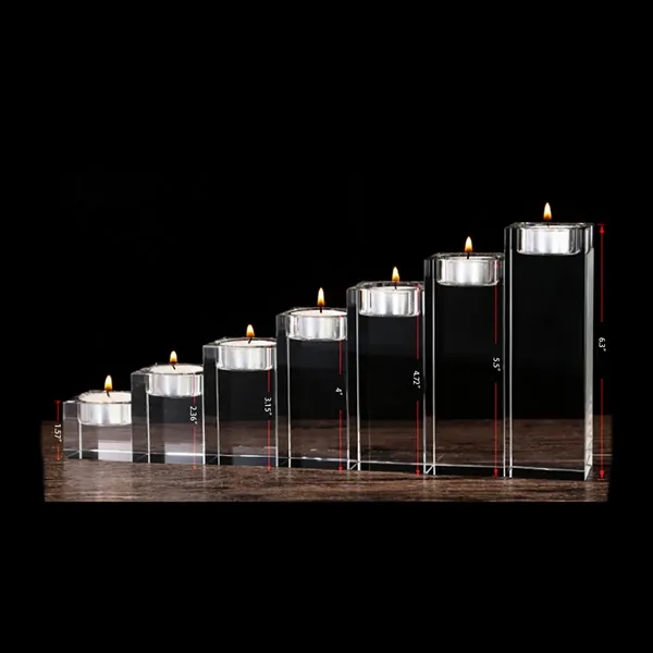 3D Crystal Glass Tea Light Holder Jesus Decorator - 3D Crystal Glass Tea Light Holder Jesus Decorator - Image 3 of 8