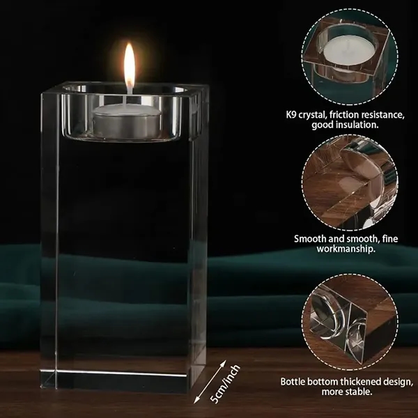 3D Crystal Glass Tea Light Holder Jesus Decorator - 3D Crystal Glass Tea Light Holder Jesus Decorator - Image 4 of 8