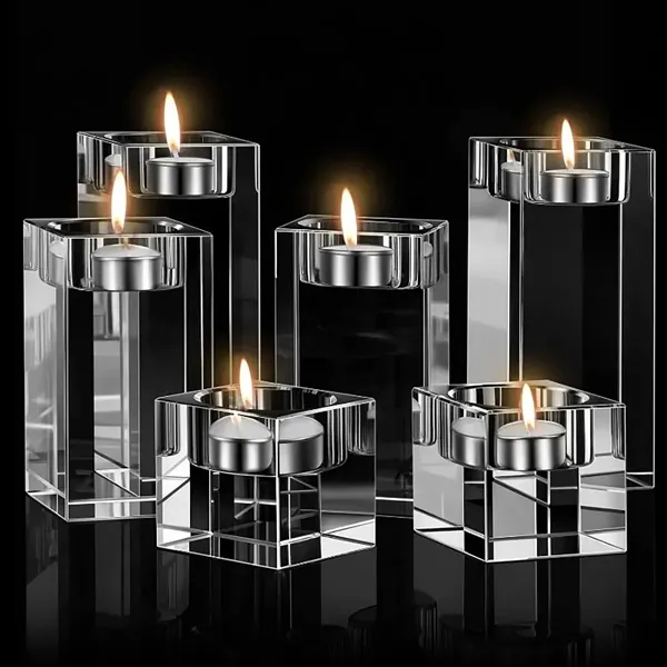 3D Crystal Glass Tea Light Holder Jesus Decorator - 3D Crystal Glass Tea Light Holder Jesus Decorator - Image 6 of 8