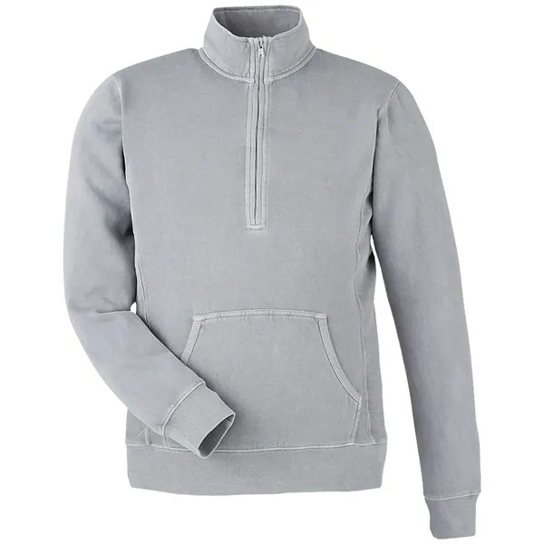 J. America Unisex Pigment-Dyed Fleece Quarter-Zip Pullover - J. America Unisex Pigment-Dyed Fleece Quarter-Zip Pullover - Image 0 of 8