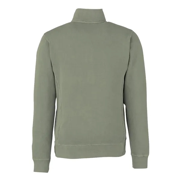 J. America Unisex Pigment-Dyed Fleece Quarter-Zip Pullover - J. America Unisex Pigment-Dyed Fleece Quarter-Zip Pullover - Image 8 of 8