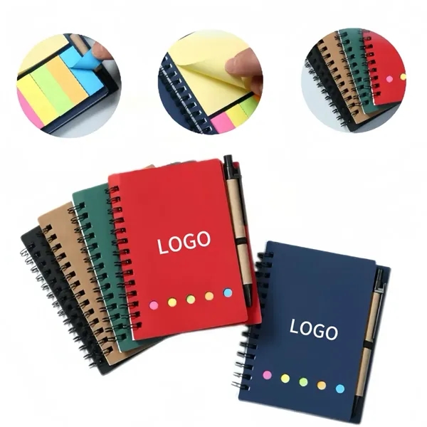 Coiled Kraft Paper Cover Notepad - Coiled Kraft Paper Cover Notepad - Image 0 of 1