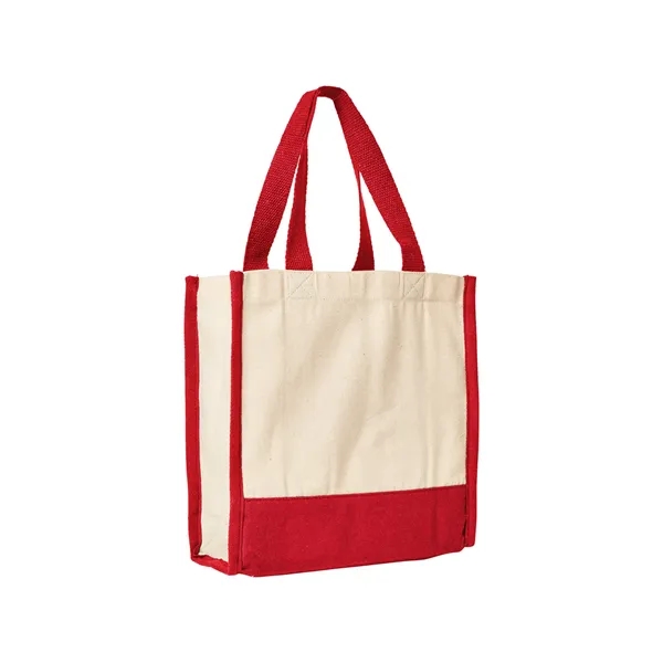 Junior Mini Cotton Box Tote Bag - Junior Mini Cotton Box Tote Bag - Image 5 of 6