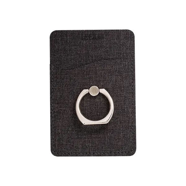 Leeman RFID Phone Pocket With Metal Ring Phone Stand - Leeman RFID Phone Pocket With Metal Ring Phone Stand - Image 1 of 7