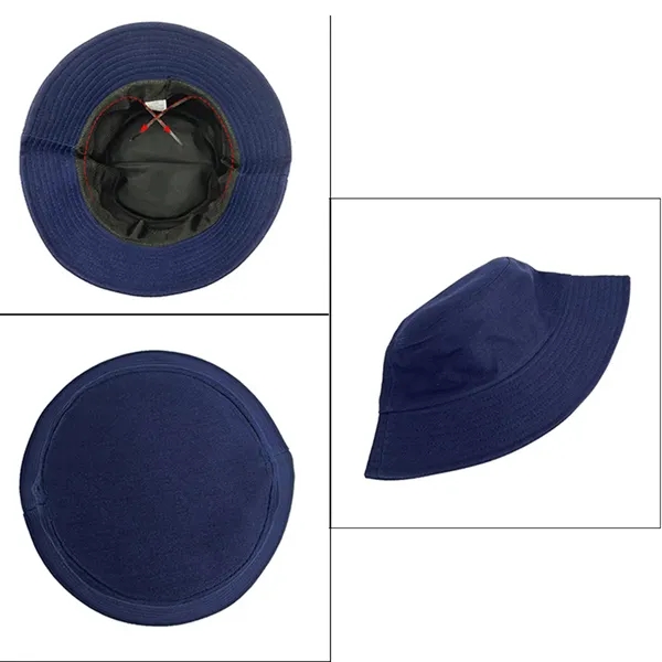Customized Summer Solid Color Cotton Bucket Hat - Customized Summer Solid Color Cotton Bucket Hat - Image 4 of 7