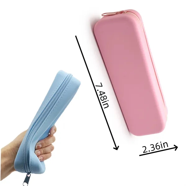 Customized silicone large capacity pencil case - Customized silicone large capacity pencil case - Image 1 of 4