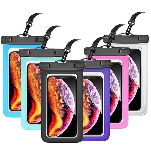 7" Waterproof Phone Case & Passport Dry Bag with Lanyard - 7" Waterproof Phone Case & Passport Dry Bag with Lanyard - Image 2 of 5