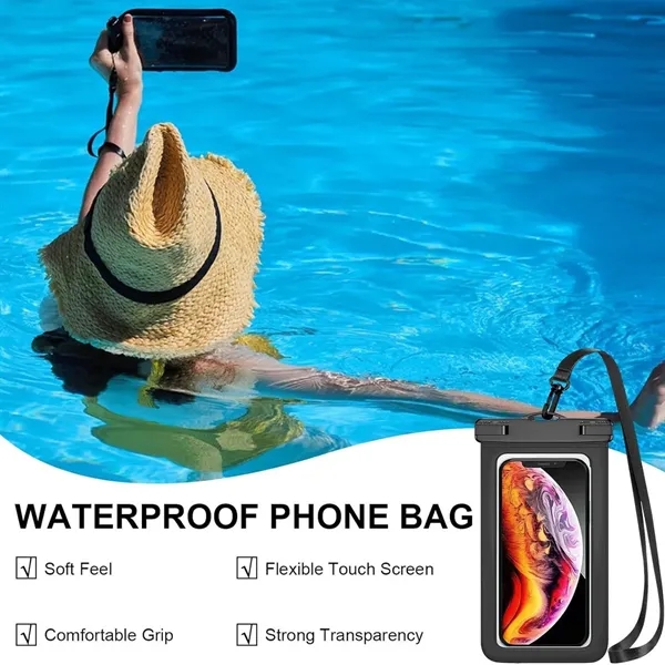7" Waterproof Phone Case & Passport Dry Bag with Lanyard - 7" Waterproof Phone Case & Passport Dry Bag with Lanyard - Image 4 of 5