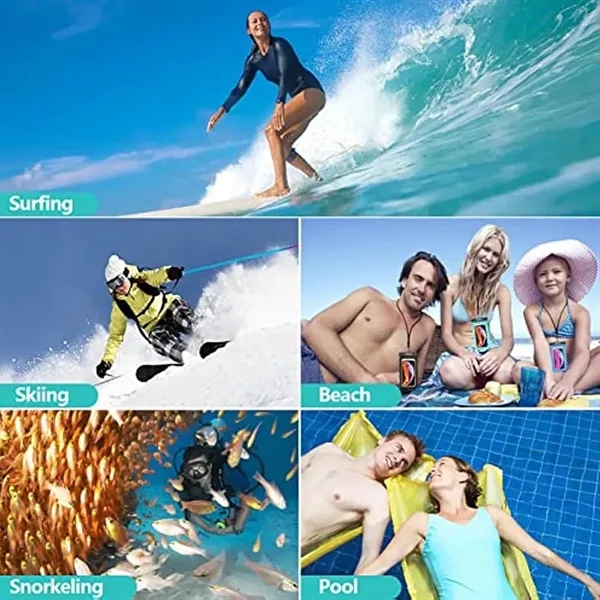 7" Waterproof Phone Case & Passport Dry Bag with Lanyard - 7" Waterproof Phone Case & Passport Dry Bag with Lanyard - Image 5 of 5