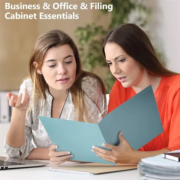 Plastic Document Organizer Folder with Business Card Slot - Plastic Document Organizer Folder with Business Card Slot - Image 2 of 5