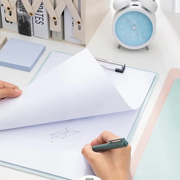 A4 Plastic Clipboard File Folder for Office and School - A4 Plastic Clipboard File Folder for Office and School - Image 6 of 6