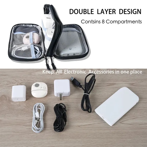 Electronics Travel Organizer Bag with Multiple Compartments - Electronics Travel Organizer Bag with Multiple Compartments - Image 3 of 5