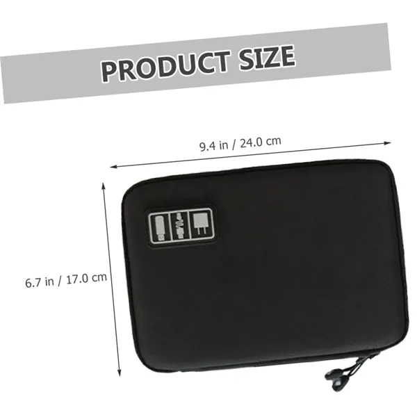 Travel Electronics Organizer Bag with Large Storage Capacity - Travel Electronics Organizer Bag with Large Storage Capacity - Image 1 of 5