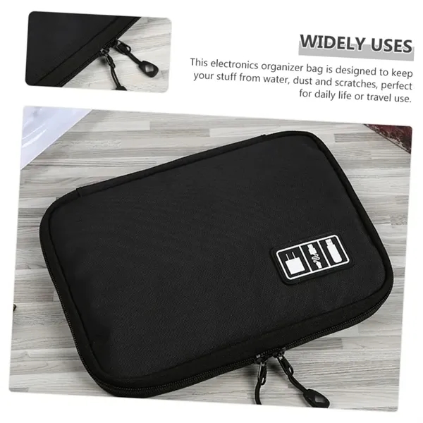 Travel Electronics Organizer Bag with Large Storage Capacity - Travel Electronics Organizer Bag with Large Storage Capacity - Image 4 of 5