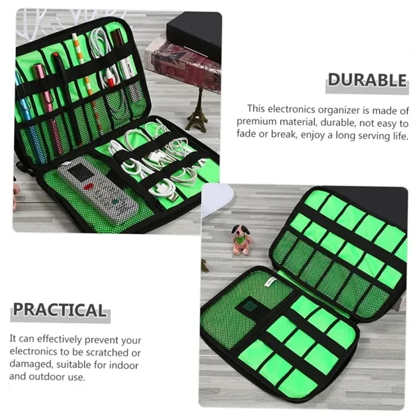 Travel Electronics Organizer Bag with Large Storage Capacity - Travel Electronics Organizer Bag with Large Storage Capacity - Image 5 of 5