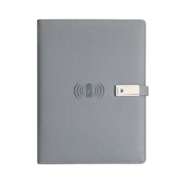 8000mAh Power Bank A5 Notebook With Wireless Charging - 8000mAh Power Bank A5 Notebook With Wireless Charging - Image 4 of 7